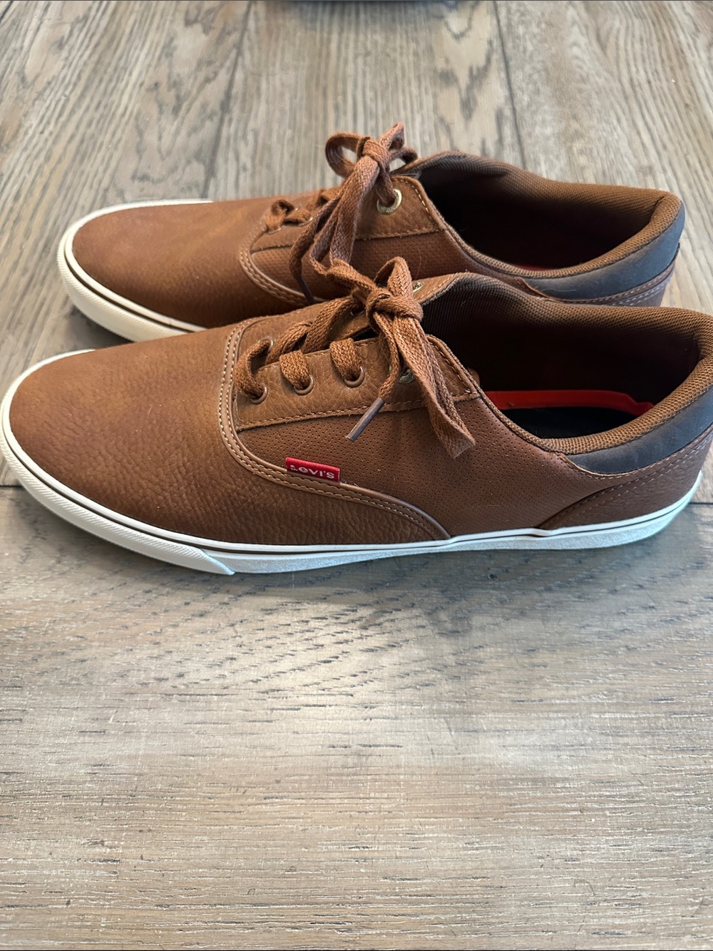 Levi's Men's Ethan Perf WX Casual Sneakers Brown Size 12 - Like New